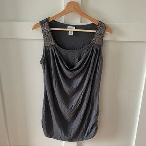 Motherhood Maternity Nursing Friendly Beaded Tank